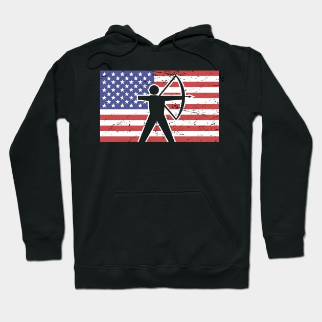 American Flag & Archery Hoodie by MeatMan